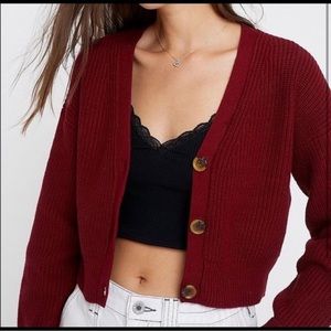 Urban Outfitters Kai Cardigan - Burgundy